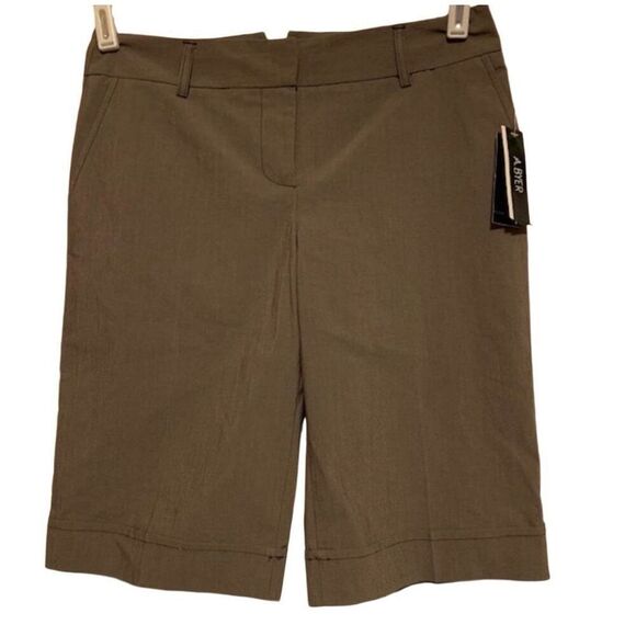 A. BYER SIZE 7 BROWN STRETCH SHORTS-NWT - Picture 3 of 5